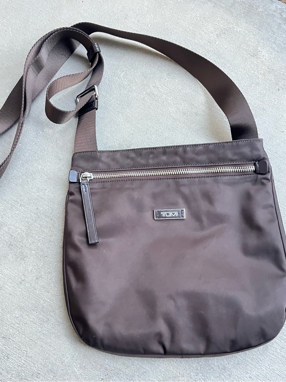 TUMI brown crossbody